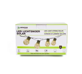 Sir de lumina decoratiune solara 10 LED-uri 6 m IP44 1000 mAh Benson Garden Sir de lumina decoratiune solara 10 LED-uri 6 m IP44 1000 mAh Benson Garden