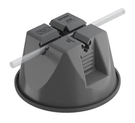 Suport conductor pentru acoperisuri tip terasa, negru, cu beton 8-10 mm PA/PE 5218700 OBO Suport conductor pentru acoperisuri tip terasa, negru, cu beton 8-10 mm PA/PE 5218700 OBO