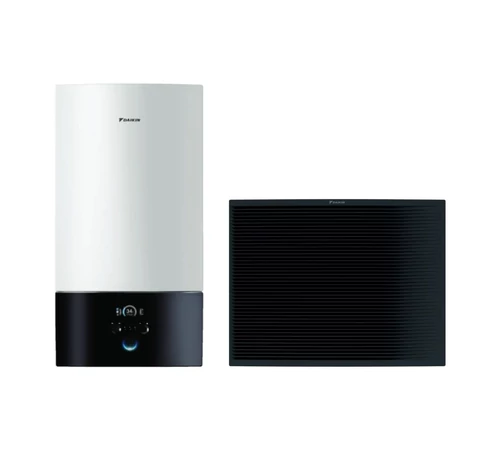 Pompa de caldura 8 kW tip hidro-split pentru incalzire unitate interioara Daikin Altherma 3 H MT ETBH12E6V + unitatea exterioara EPRA08EV3 Daikin A H MT cu incalzitor electric rezerva de 6 kW monofazic