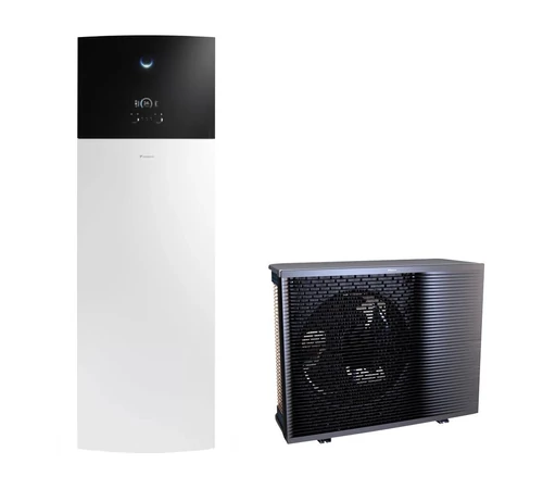 Pompa de caldura 8 kW pentru incalzire unitate interioara Daikin Altherma 3 R MT ELVH12S23E6V + unitatea exterioara ERRA08EV3 Daikin A R MT cu boiler inox incorporat si incalzitor electric rezerva de 6 kW monofazic