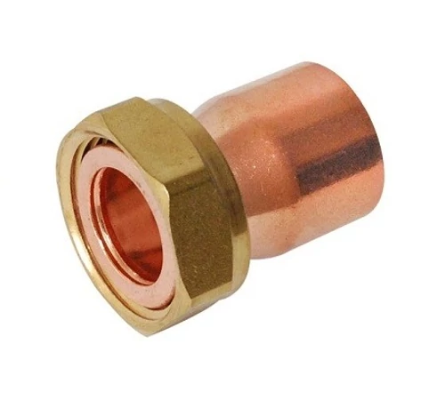 Semiolandez cupru 22x3/4" (19.05mm), drept, pentru imbinare prin sudura, cu filet interior- interior