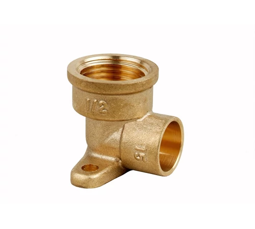Cot suport perete din alama, pentru cupru 15-1/2", filet interior