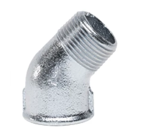 Cot din fonta zincata de 1", 45 °, filet interior-exterior, GEBO Platinum Cot din fonta zincata de 1", 45 °, filet interior-exterior, GEBO Platinum