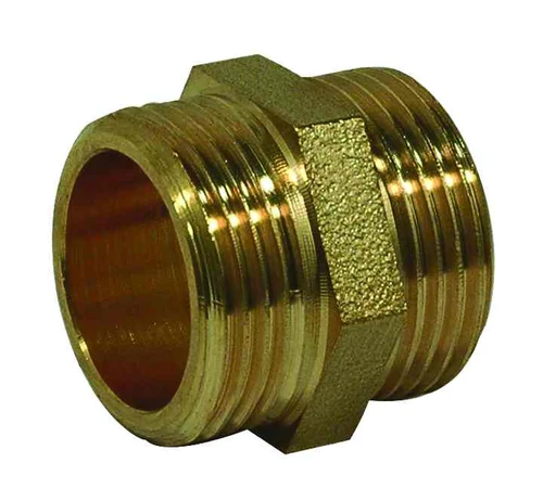 Niplu alama 1/2", filet exterior - filet exterior