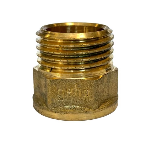 Reductie alama 1/2" x 3/8" prelungita GEBO GOLD
