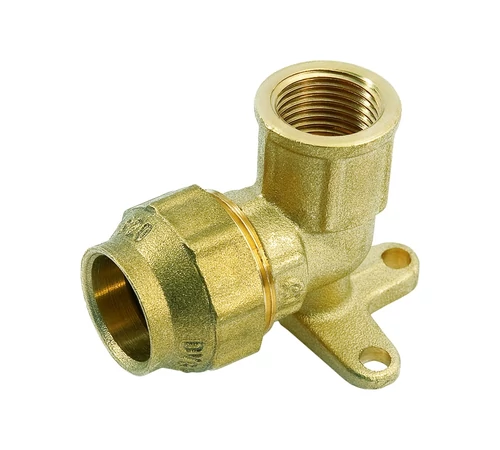 Cot perete compresie din alama, cu filet interior, 32 mm x 1", GEBO