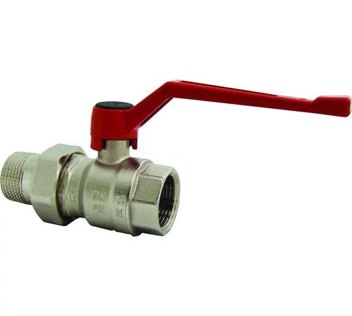 Robinet de trecere cu sfera si maneta, racord olandez, HERZ, DN 1.1/2", filet interior-exterior