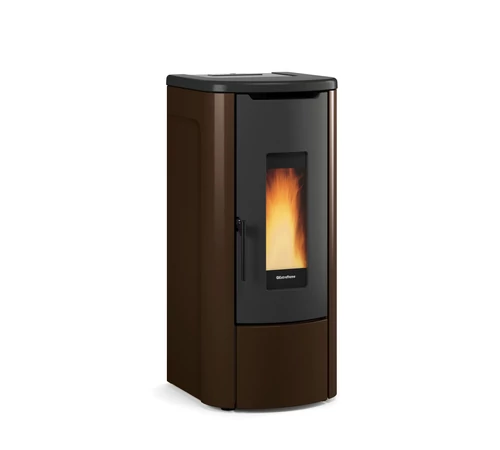 Termosemineu pe peleti tip centrala 14,2 kW Rosanna Idro La Nordica-Extraflame, culoarea bronz