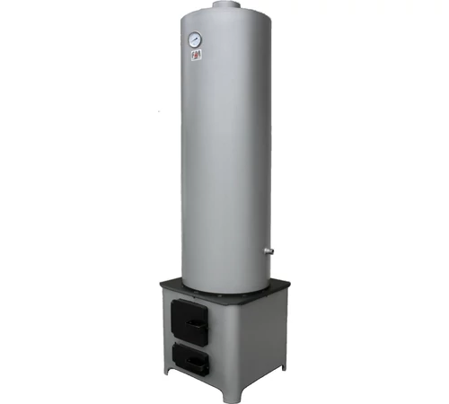 Boiler de baie pe lemne cu focar, 90 l, din tabla vopsita de 2,5 mm Boiler de baie pe lemne cu focar, 90 l, din tabla vopsita de 2,5 mm