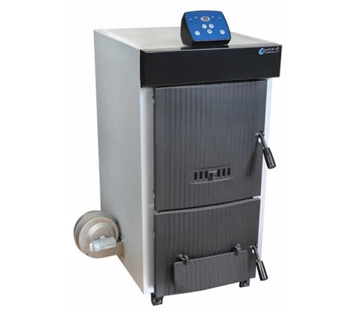 Cazan pe lemn din fonta Dunatech Plus, 45 kW, 7 elementi, cu ventilator