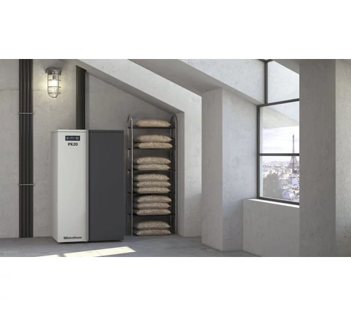 Cazan pe peleți 5,7–20 kW, La Nordica-Extraflame PK20, Wi-Fi