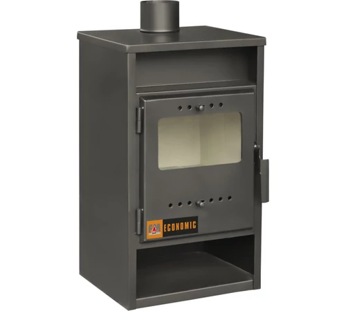 Semineu pe lemne, brichete, carbune, 9 kW, ECONOMIC, FM