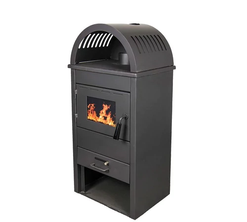 Semineu din otel, cu bolta, Termo K10, 9 kW, negru