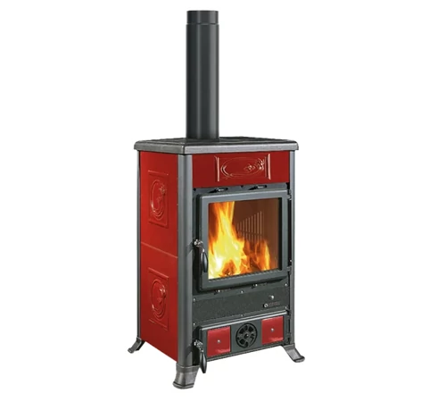 Soba tip șemineu pe lemne, 9 kW, pentru 257 m³, ROSSELLA R1 5.0 CERAMICA, La Nordica-Extraflame