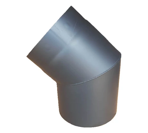 Cot pentru burlan din tabla de otel 130 mm x 45 grade