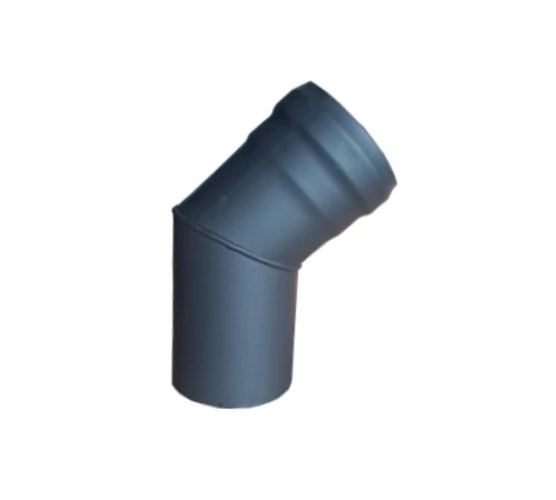 Cot pentru tub de evacuare gaze arse DN120 45 grade destinat cazanelor pe peleti Cot pentru tub de evacuare gaze arse DN120 45 grade destinat cazanelor pe peleti