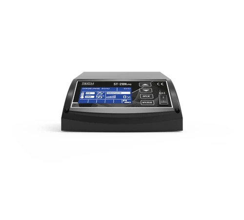 Controler pentru cazan, TECH EU-28N PID, dedicat controlului a 2 pompe și controlului 1 ventilator