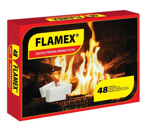 Aprinzator solid 48 cuburi pentru aprins focul Flamex