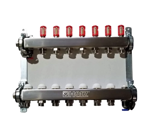 Distribuitor din inox pentru instalatii de incalzire prin pardoseala DN 25 – 10 x 3/4”, HERZ 1863210