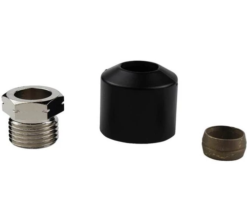 Set conector pentru teava cupru cu masca DE LUXE Negru Mat	1/2” 1 6292 49 HERZ