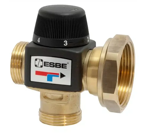 Ventil termostatic de amestec 20-55°C G1 1-11/2 cu racord pentru pompă VTA377 ESBE