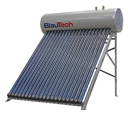 Panou solar presurizat 160 litri, cu 20 tuburi vidate, rezervor inox, pentru apă caldă menajeră, BlauTech Plus