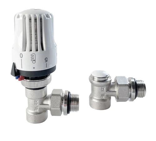Kit robinet calorifer 1/2”, tur termostatabil, retur și cap termostatic Purmo FIG01213502I0011