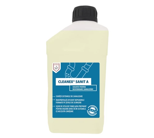 Solutie desfundare si igienizare canalizari 1.2 kg CLEANEX SANIT A