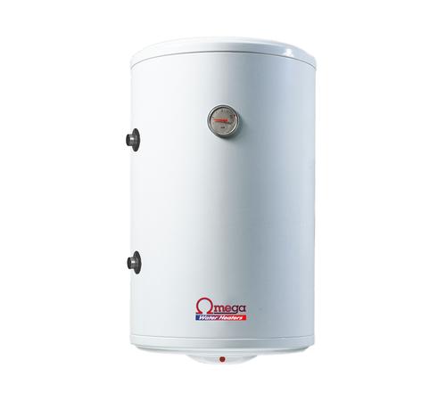 Boiler termoelectric cu serpentina si rezistenta electrica Omega, ST0050C2V800, 50 l, rezervor emailat, stanga
