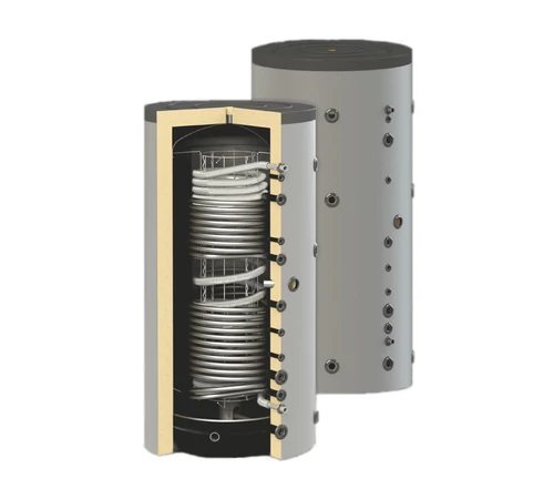 Rezervor de acumulare 800 l cu 1 serpentina pentru incalzire si cu 1 serpentina pentru prepararea apa calda menajera SUNSYSTEM