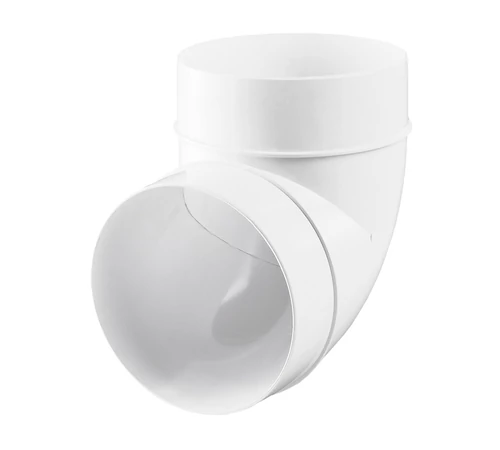 Cot PVC pentru tubulatură ventilație, 90 grade, D125 mm, 222, VENTS