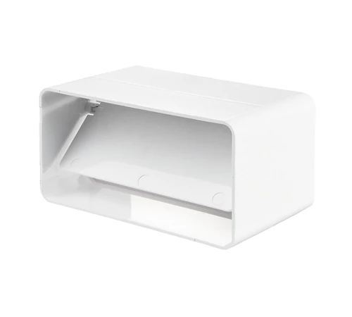 Conector tub rectangular PVC, cu clapeta anti-retur, pentru tubulatură ventilație, 120 x 60 mm, 7171, VENTS