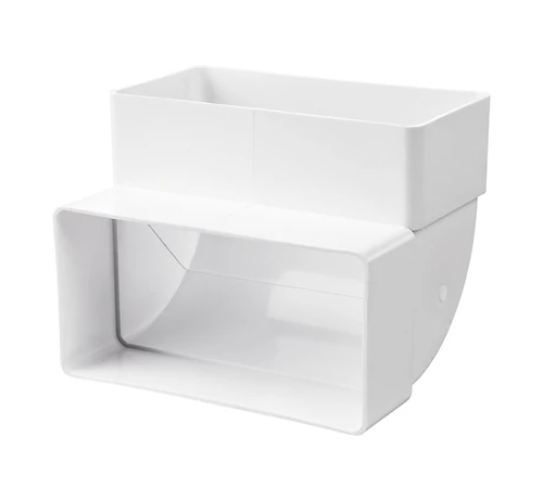 Cot vertical 90 grade PVC, pentru tubulatură ventilație, 110 x 55 mm, 5252, VENTS