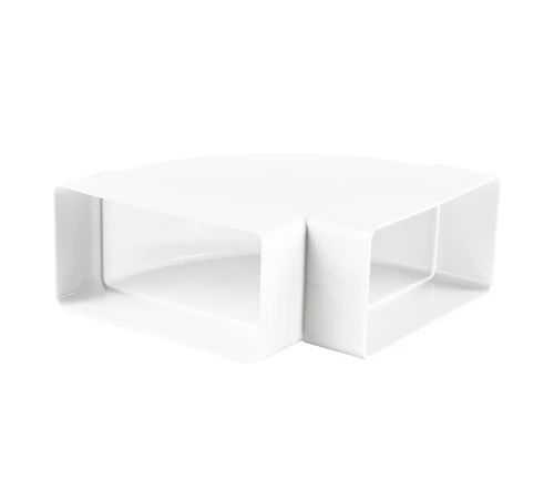 Cot orizontal 90 grade PVC, pentru tubulatură ventilație, 120 x 60 mm, 7271, VENTS