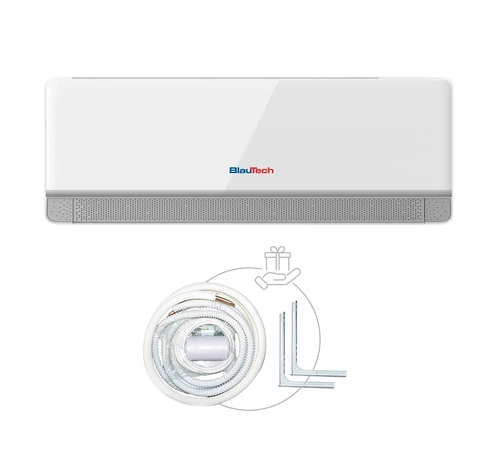 Aparat aer conditionat inverter split 12000 BTU A+++ WiFi cu micropori racire-incalzire dezumidificare lumina UVC silentios design elegant BlauTech Premium Plus