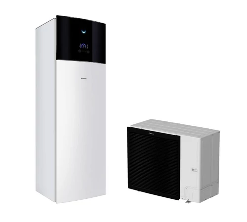 Pompa de caldura 11 kW, pentru incalzire, racire si apa calda menajera, unitate interioara, Daikin, Altherma 3 R F EBVX11S18D6V cu rezervor de 180 L si incalzitor electric rezerva de 6 kW monofazic + unitatea exterioara ERLA11DV3 monofazat