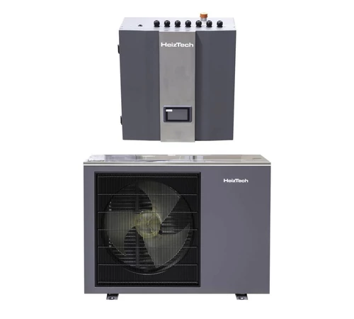 Pompa de căldură aer-apă HeizTech PC 9-M, 9 kW, monobloc, eficiență energetică ridicată