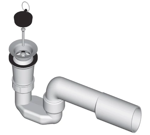 Sifon pentru cădiță de duș, PP, grilă Ø 70 mm, 196028, LIV