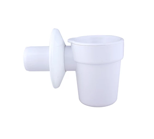 Sifon condens pentru boiler electric, dublu cu bilă, PP, Ø20/Ø32 mm, alb, STYRON STY-517-1
