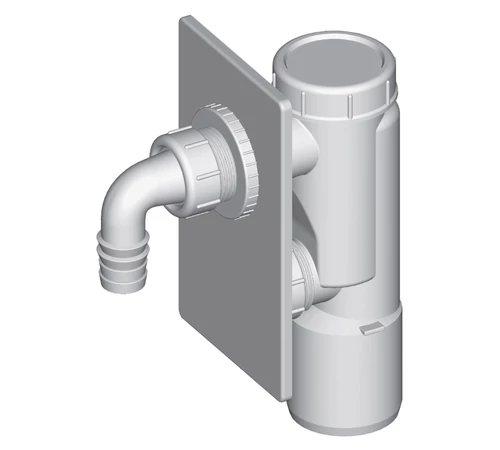 Sifon masina de spalat incastrat PP, scurgere Ø 50 mm, LIV 195546