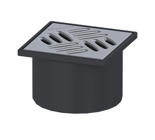 Piesa superioara de montaj cu gratar otel inox, DN 125, 48165, KESSEL