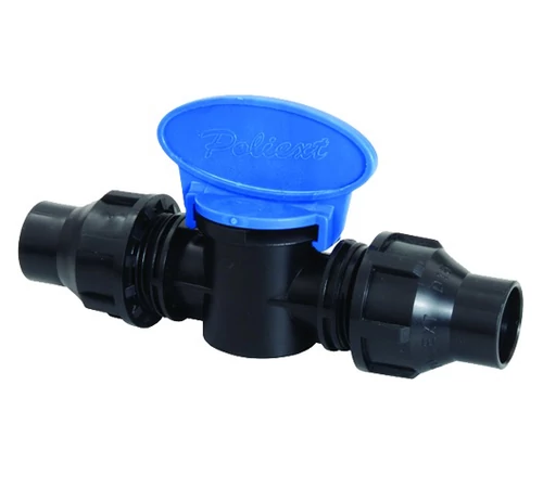 Robinet cilindric cu inchidere si imbinare rapida, Polidrip 16 x 16 mm Robinet cilindric cu inchidere si imbinare rapida, Polidrip 16 x 16 mm