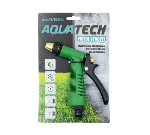 Pistol de stropit, cu debit reglabil, 2 jeturi stropire, AQUATECH