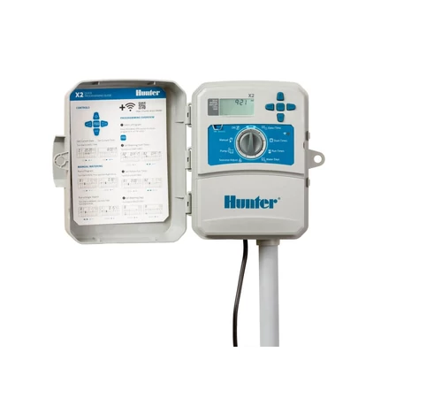 Controler de irigare exterior cu optiunea de conectare modul Wi-Fi pentru 8 zone Hunter X2 801-E