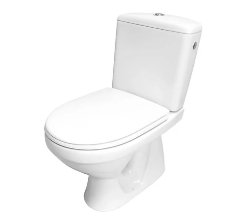 Set wc compact Roma R020 cu rezervor 3/6 l si capac antibacterian, CERSANIT