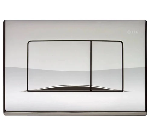 Buton de acționare pentru rezervor WC încastrat dual, LIV, APLITE DUO, crom lucios, 195870