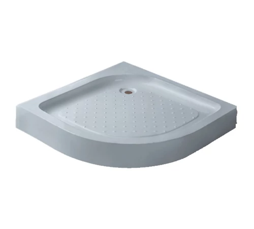 Cădiță de duș 90 x 90 cm semirotund, cu sifon și suport, T01 GOBE Standard