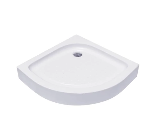 Cădiță de duș 80 x 80 cm semirotund, cu sifon și suport, T01 GOBE Standard
