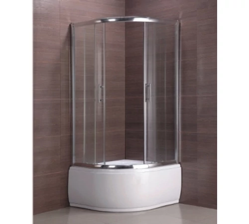 Cabina de dus 80 x 80 cm semirotunda cu sticla de 5 mm pear S115 GOBE