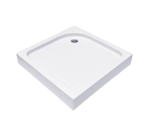 Cădiță de duș pătrată cu sifon și suport 90 x 90 cm GOBE Standard